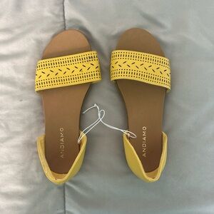 Andiamo Women's Mustard Yellow Sandals